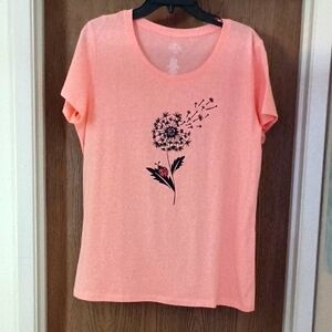 St. John's Bay Peach Color Short Sleeve Tee